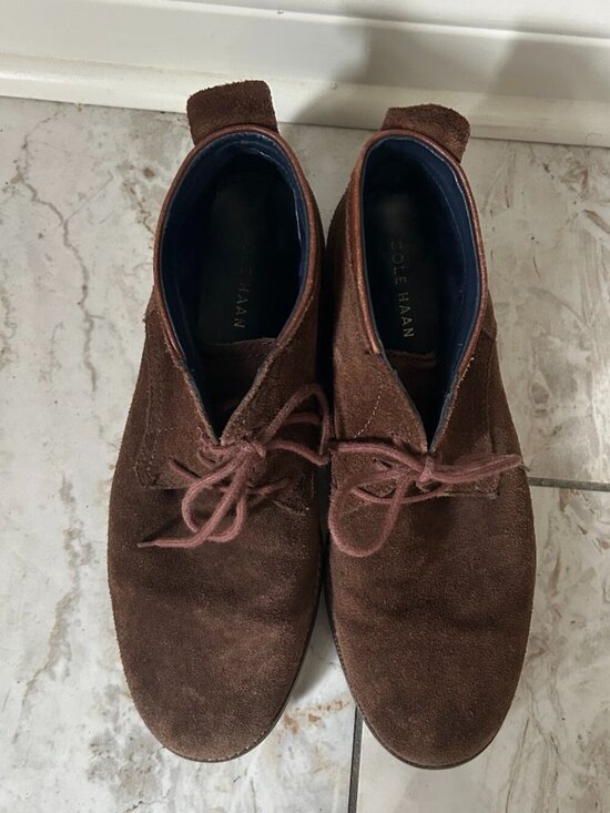 Cole Haan Ogden Stitch Chukka II Mens 10M Brown Suede Desert Boots C26393 main image 9